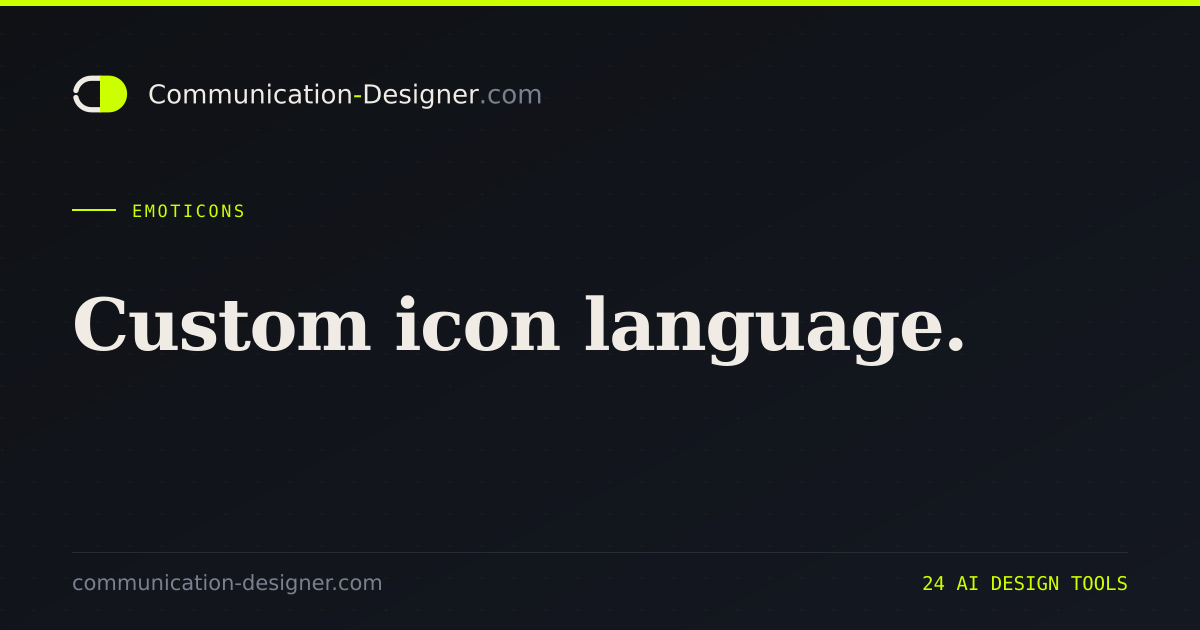 AI Emoticon Generator – Custom Expressions | Communication…