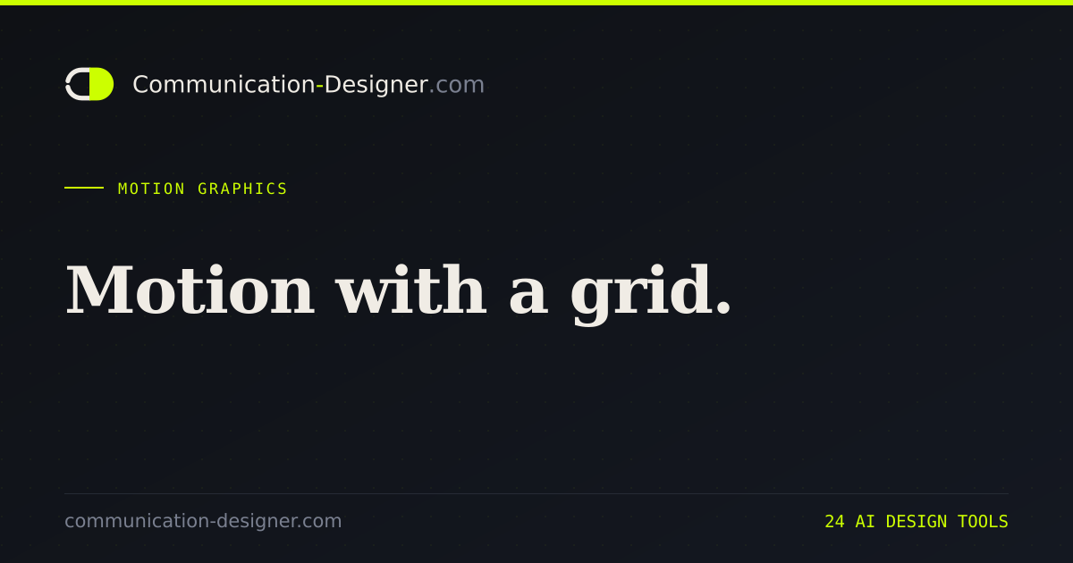 AI Motion Graphics Generator – Animated Text